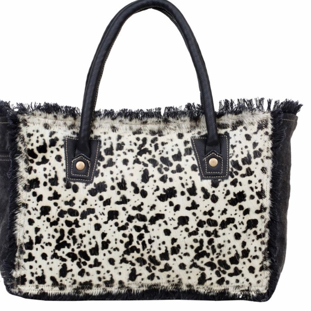MYRA BAG SILVER SURFER CANVAS and HAIR-ON BAG